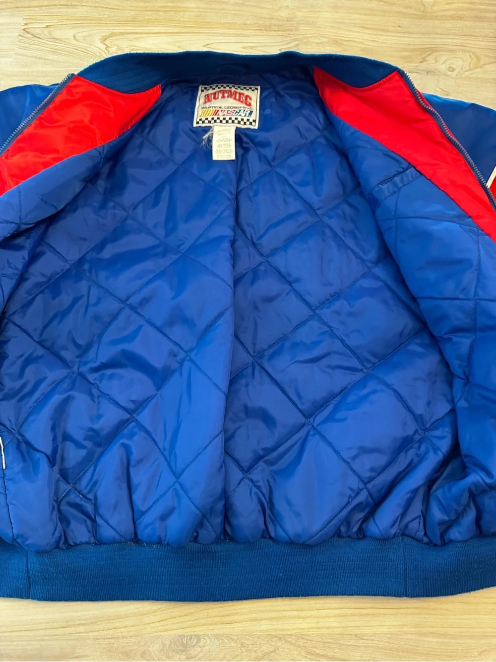 Vintage Nascar Jeff Gordon #24 Blue, white, Red Racing Bomber Jacket - Picture 8 of 11